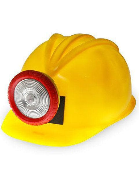Adult Yellow Light Up Miner Hard Hat