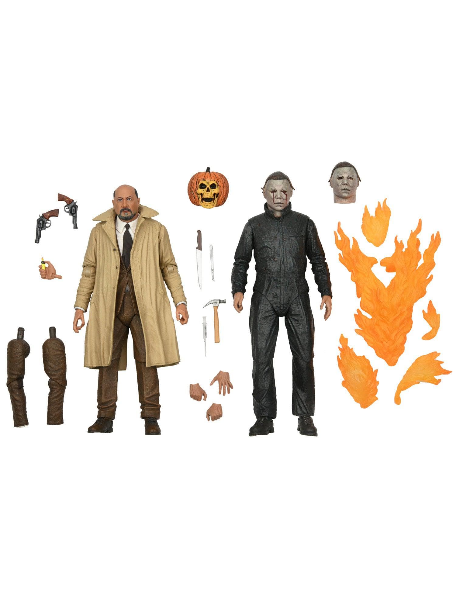 NECA - Halloween 2 - 7" Scale Action Figures - 40th Anniversary Ultimate Myers and Loomis 2 Pack - costumes.com