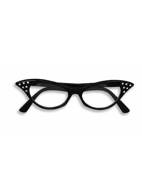 Adult Black Rhinestone 1950's Glasses - costumes.com