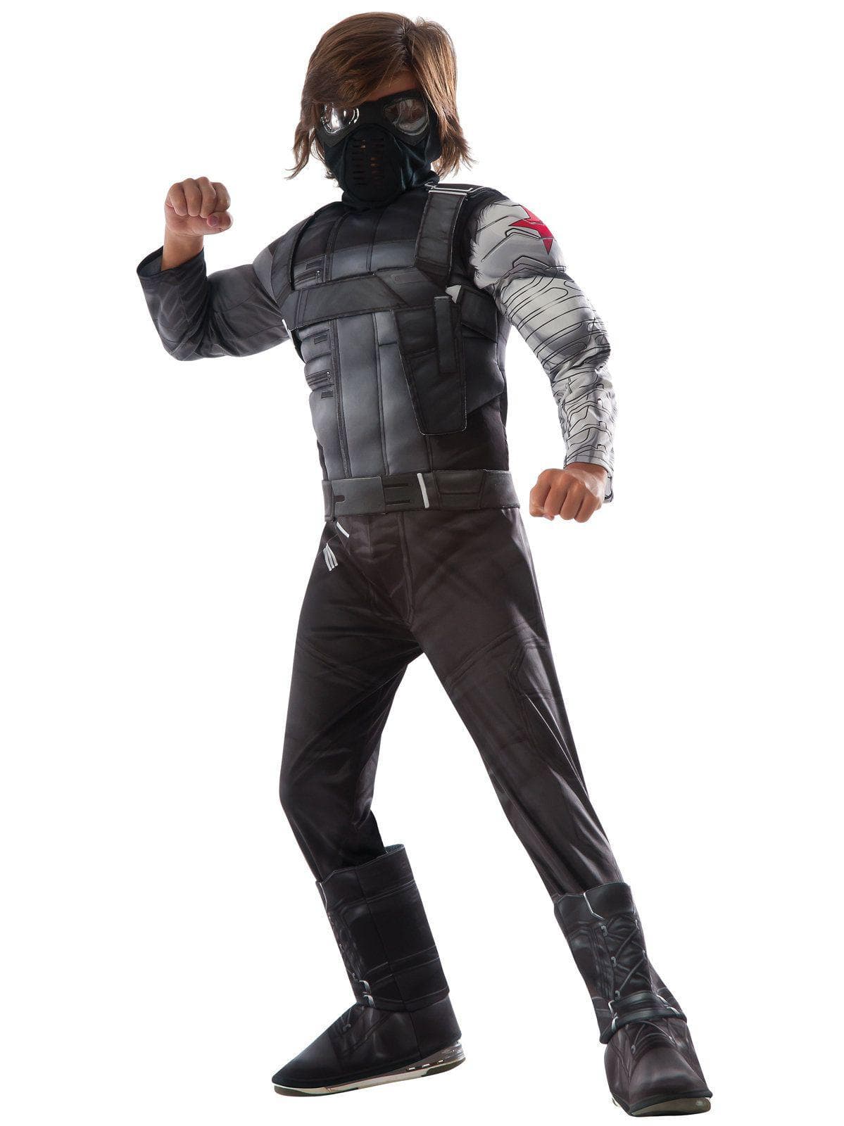 Kid's Avengers Winter Soldier Deluxe Muscle Chest Costume - costumes.com