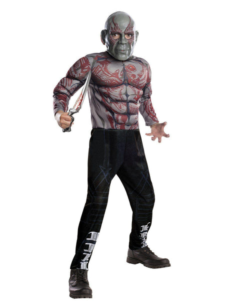 Kids Guardians Of The Galaxy Drax Deluxe Costume
