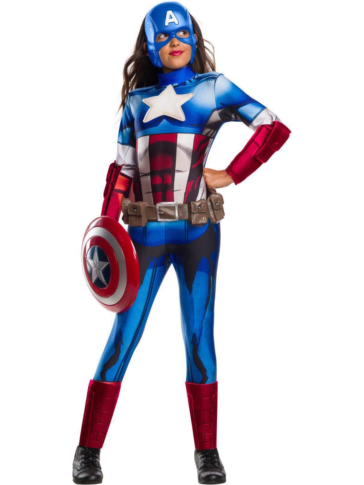 Kids Avengers Captain America Deluxe Costume - costumes.com