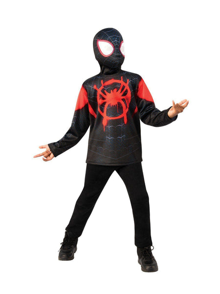 Kids Into The Spider Verse Miles Morales Costume