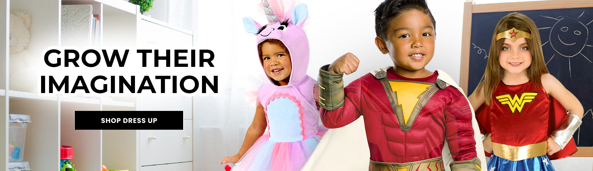 Grow your baby or toddler's imagination with a Kid's Costume - Shop Kid's Dress Up Costumes at Costumes.com