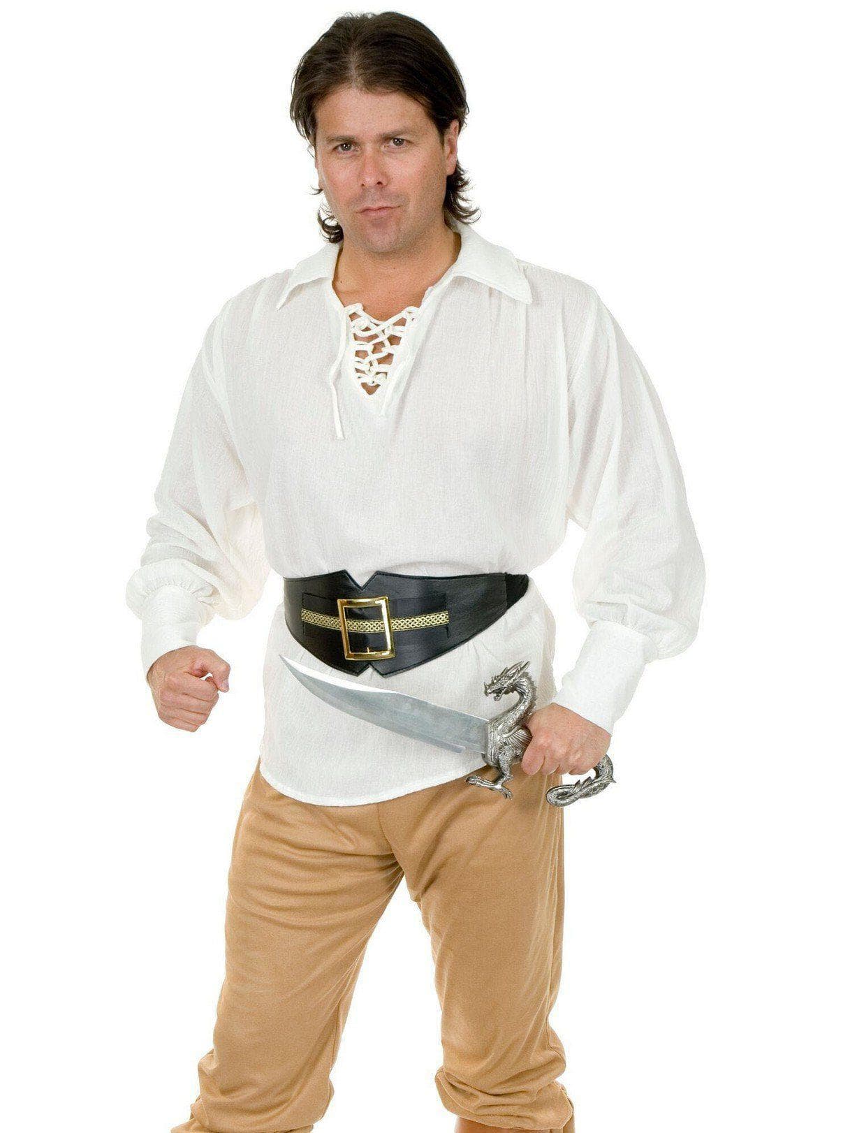 Adult Pirate Gauze Shirt White Costume - costumes.com