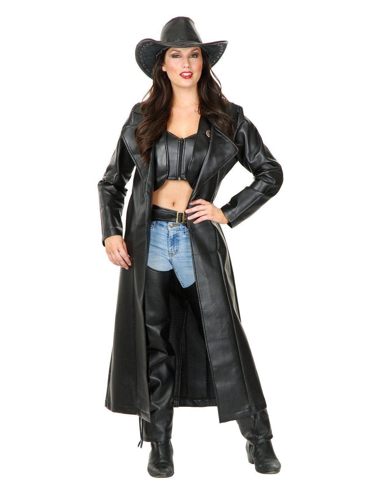 Adult Ladies Leather Duster Costume - costumes.com