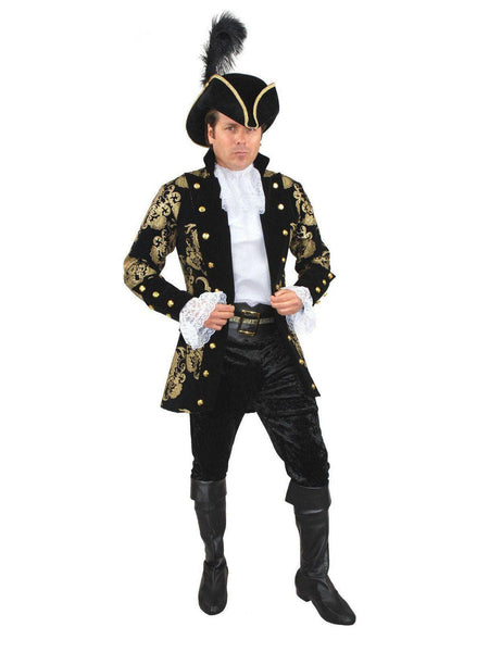 Adult French Pirate Captain Plus Black Costume