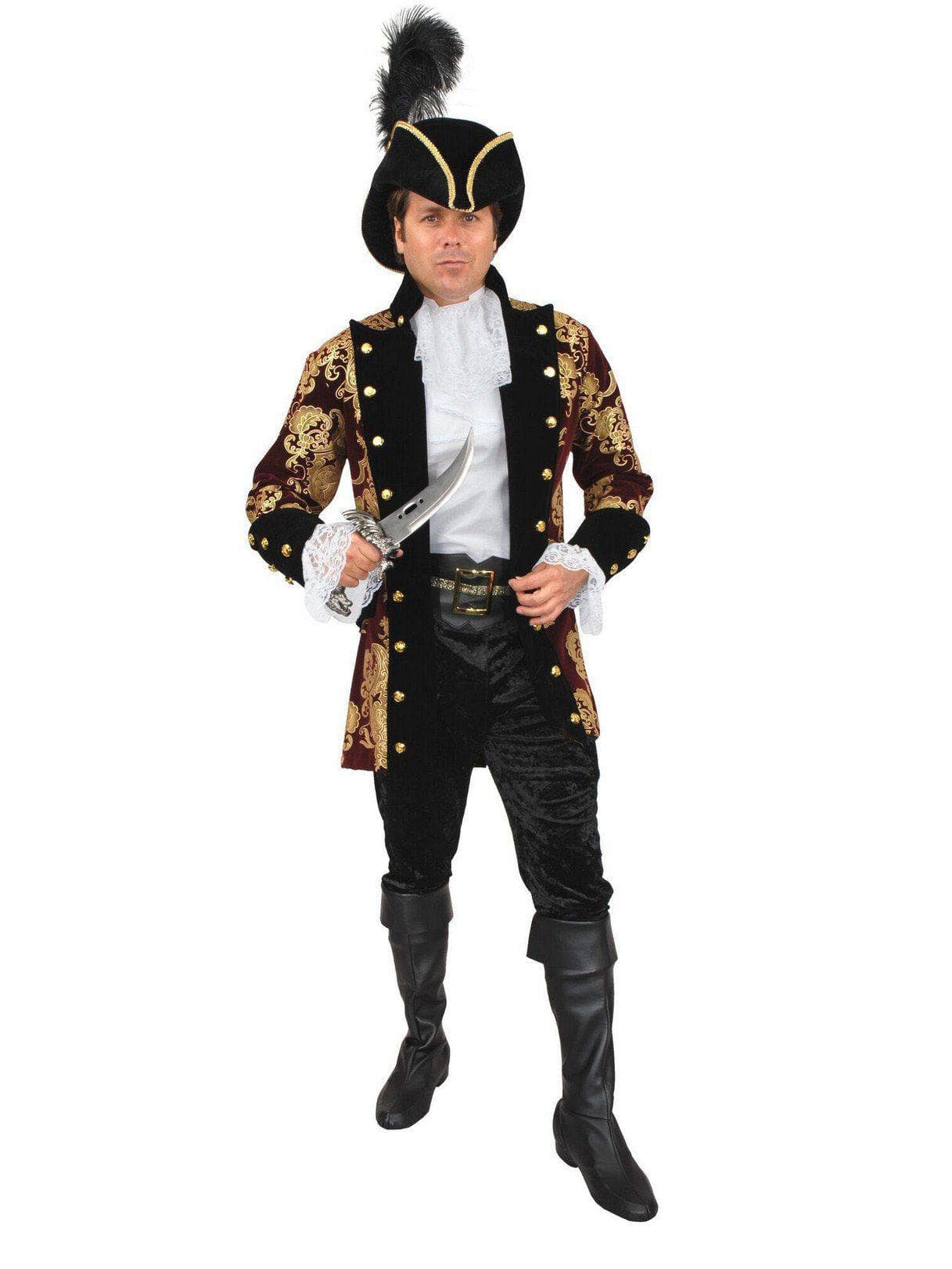 Adult French Pirate Captain Plus Wine Costume - costumes.com