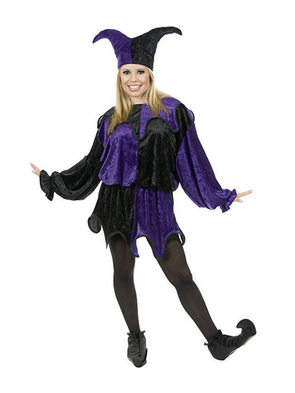 Adult Jester Plus Costume - costumes.com