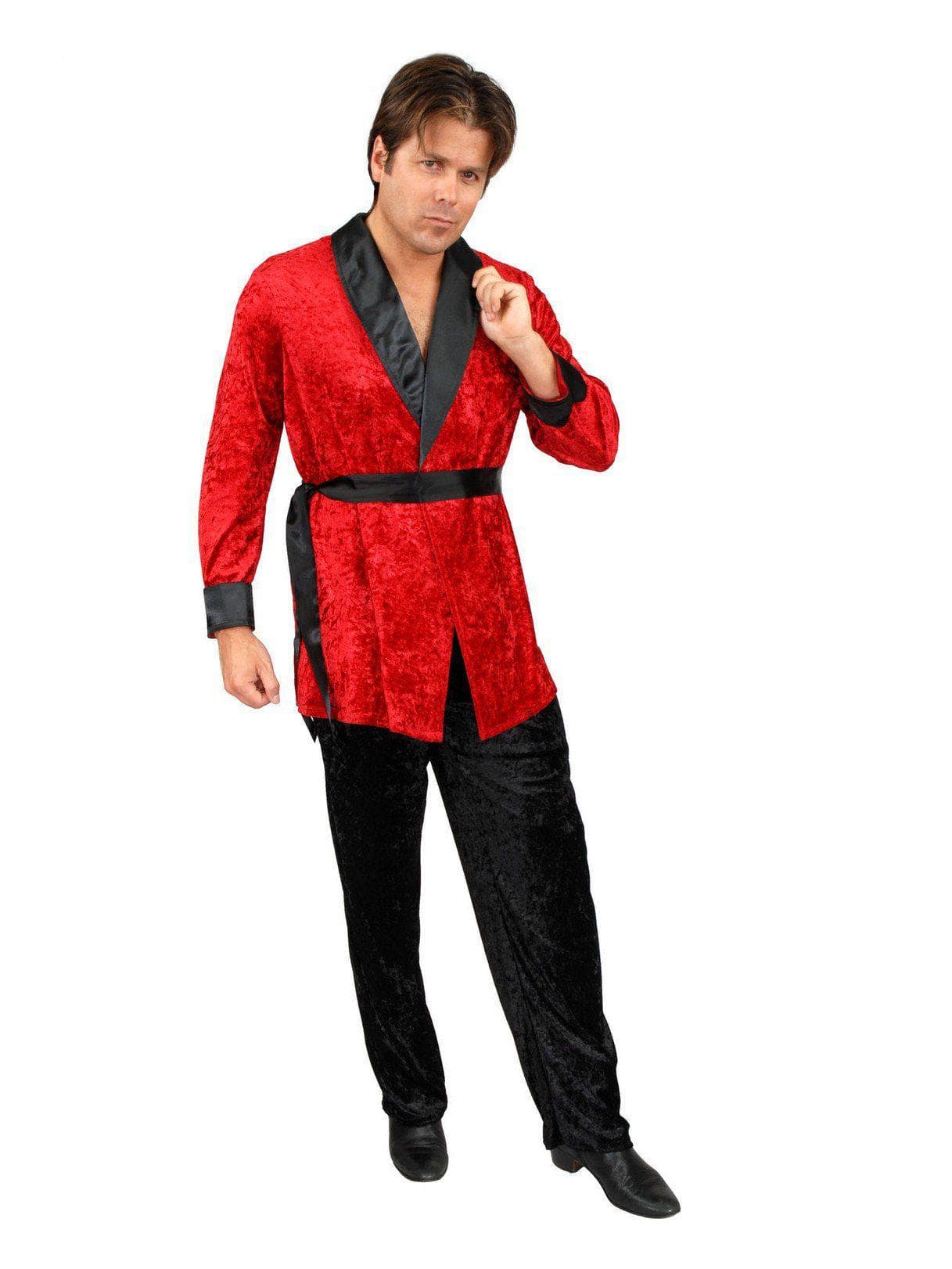 Adult Smoking Jacket Red Costume - costumes.com