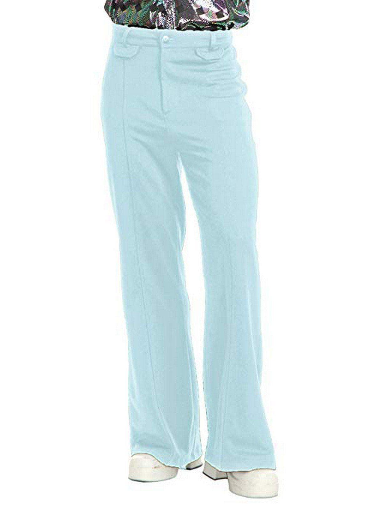 Adult Disco Pants Powder Blue Costume - costumes.com