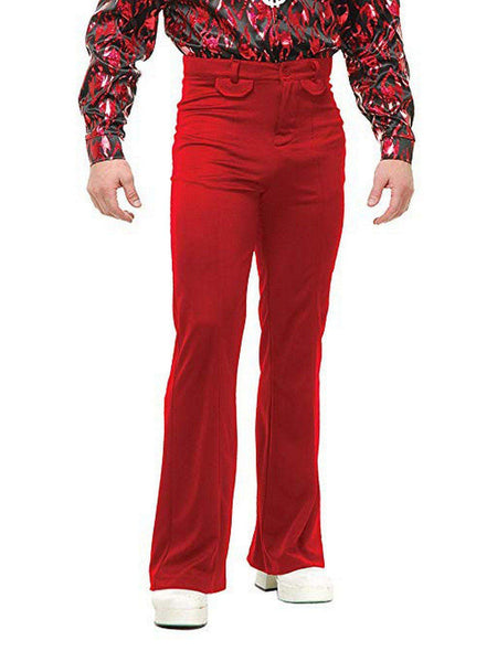 Adult Disco Pants Red Costume