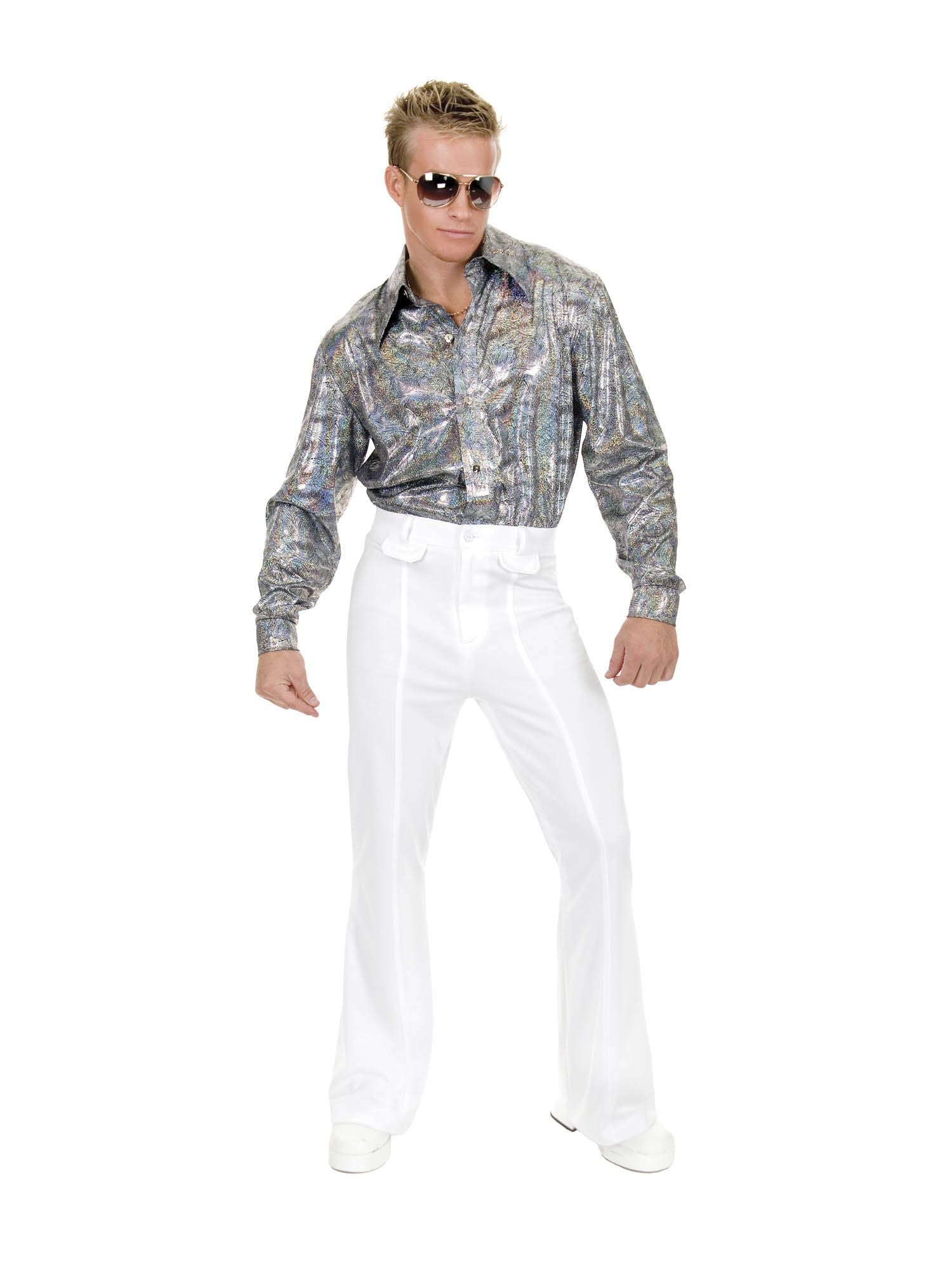 Adult White Disco Pants Costume - costumes.com
