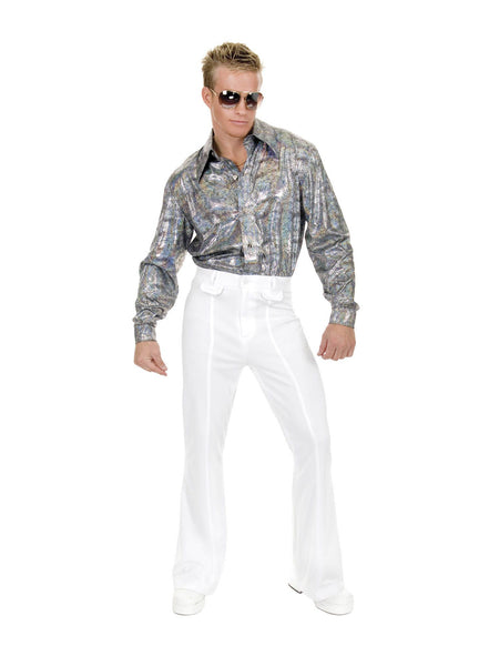 Adult White Disco Pants Costume