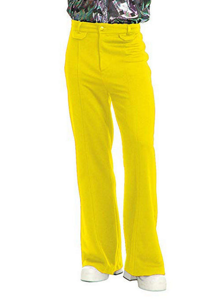 Adult Disco Pants Yellow Costume