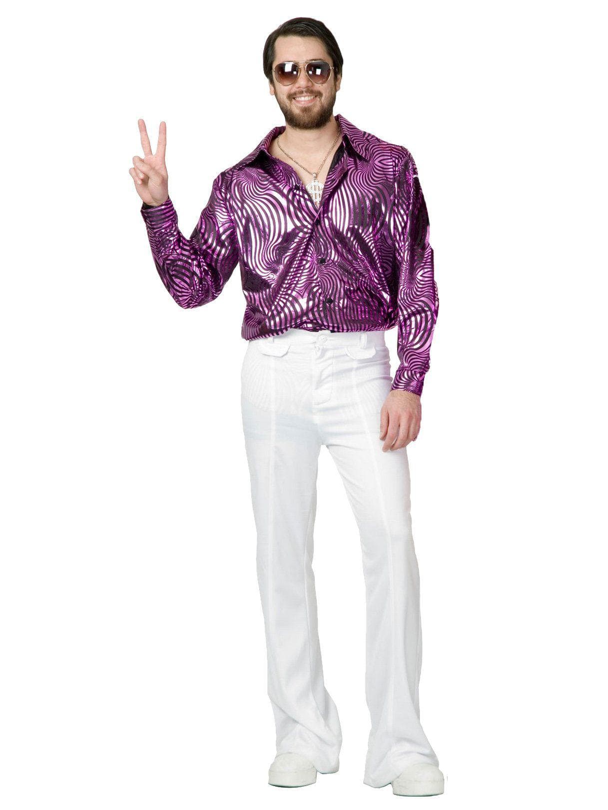 Adult Dazzling Disco Shirt Costume - costumes.com