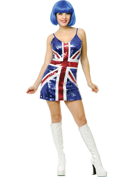 Adult British Sequin Dress Costume