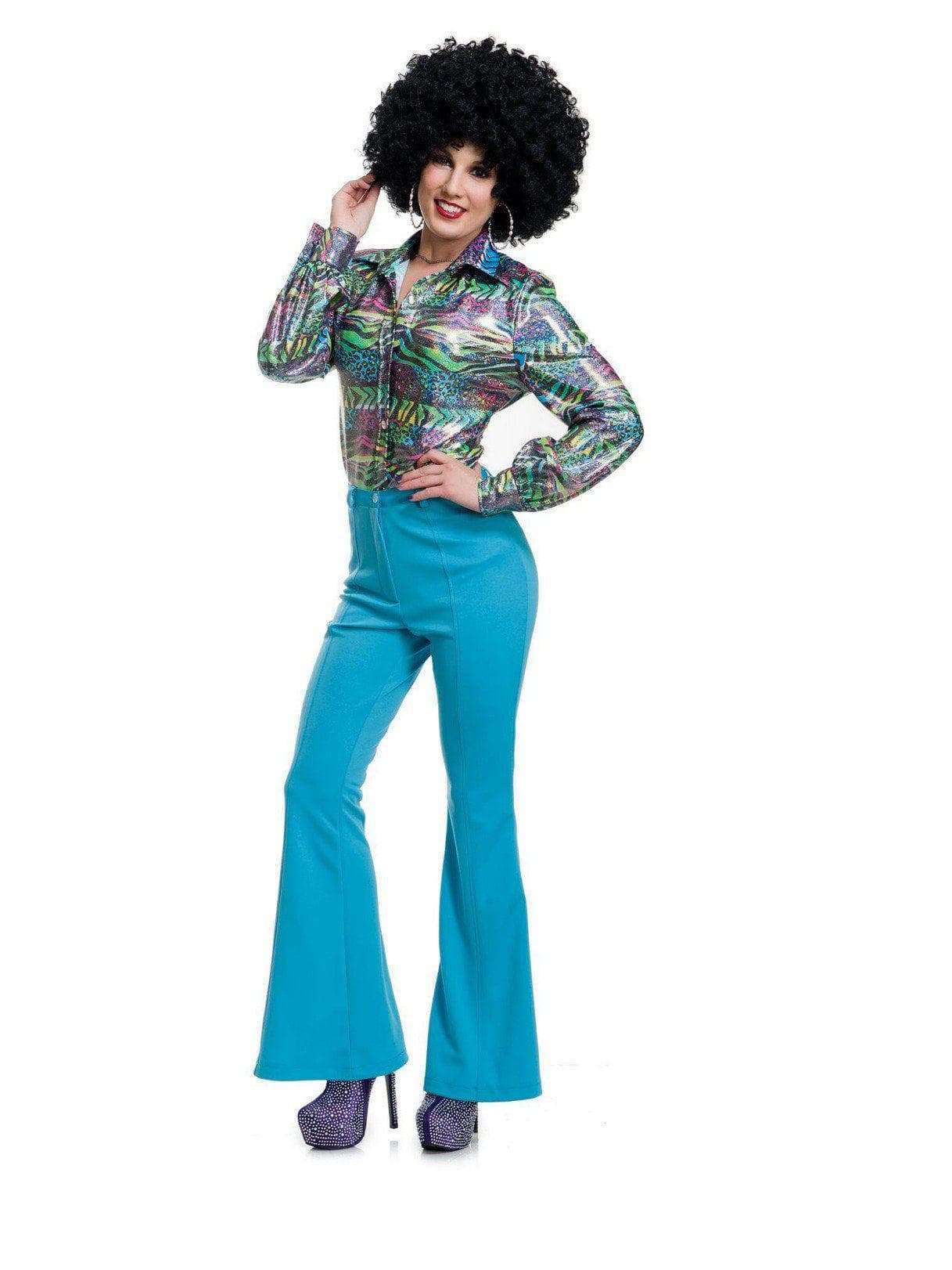 Adult 70'S Disco Pants Blue Costume - costumes.com