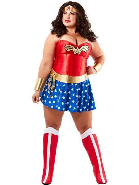 Adult Justice League Wonder Woman Deluxe Plus Size Costume