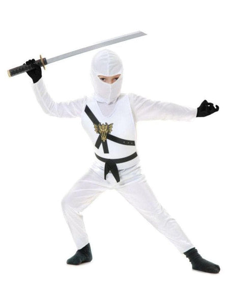 Kid's Ninja Avenger Series 1 White Costume