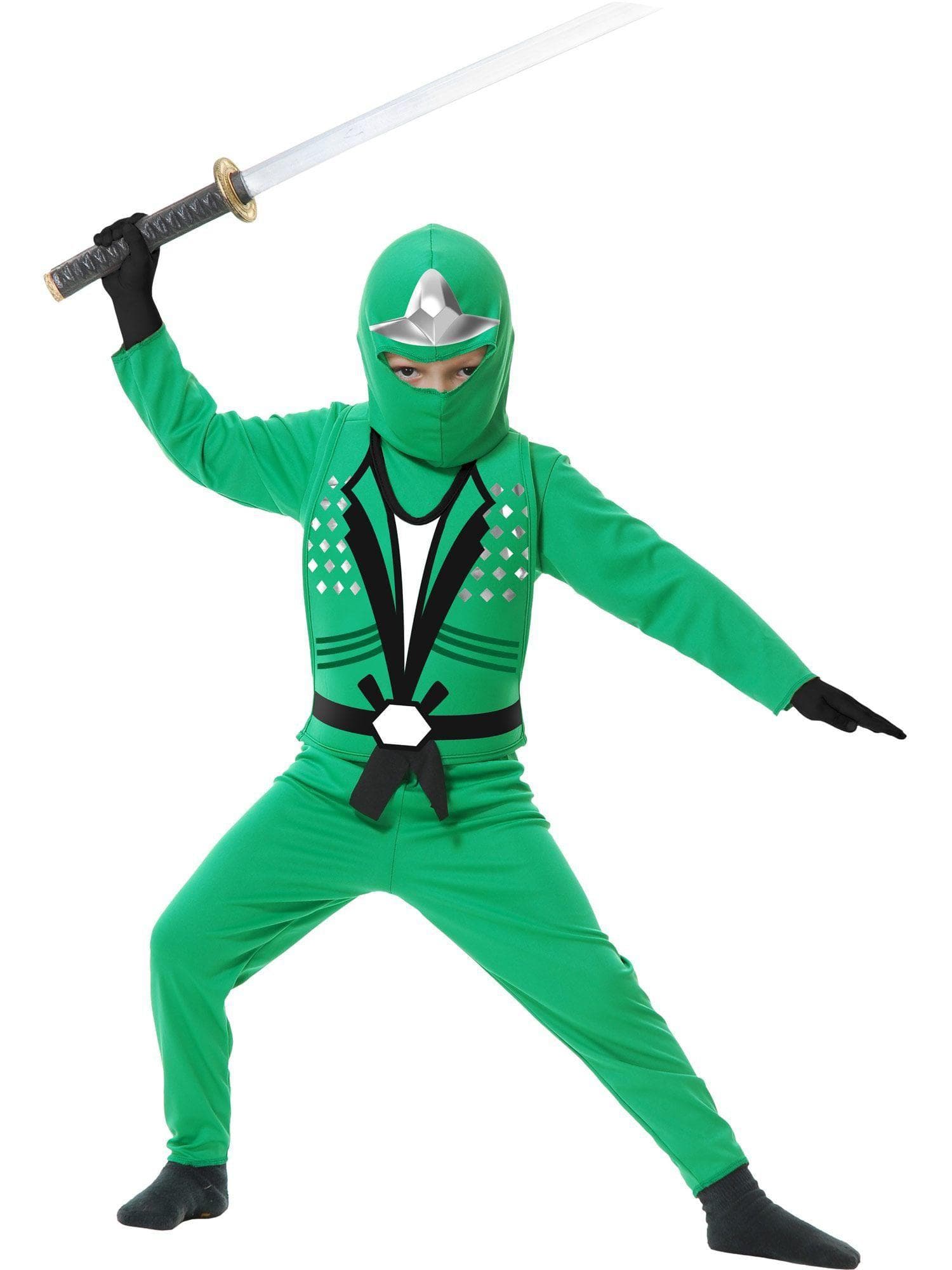 Kid's Green Ninja Avengers Series Costume - costumes.com