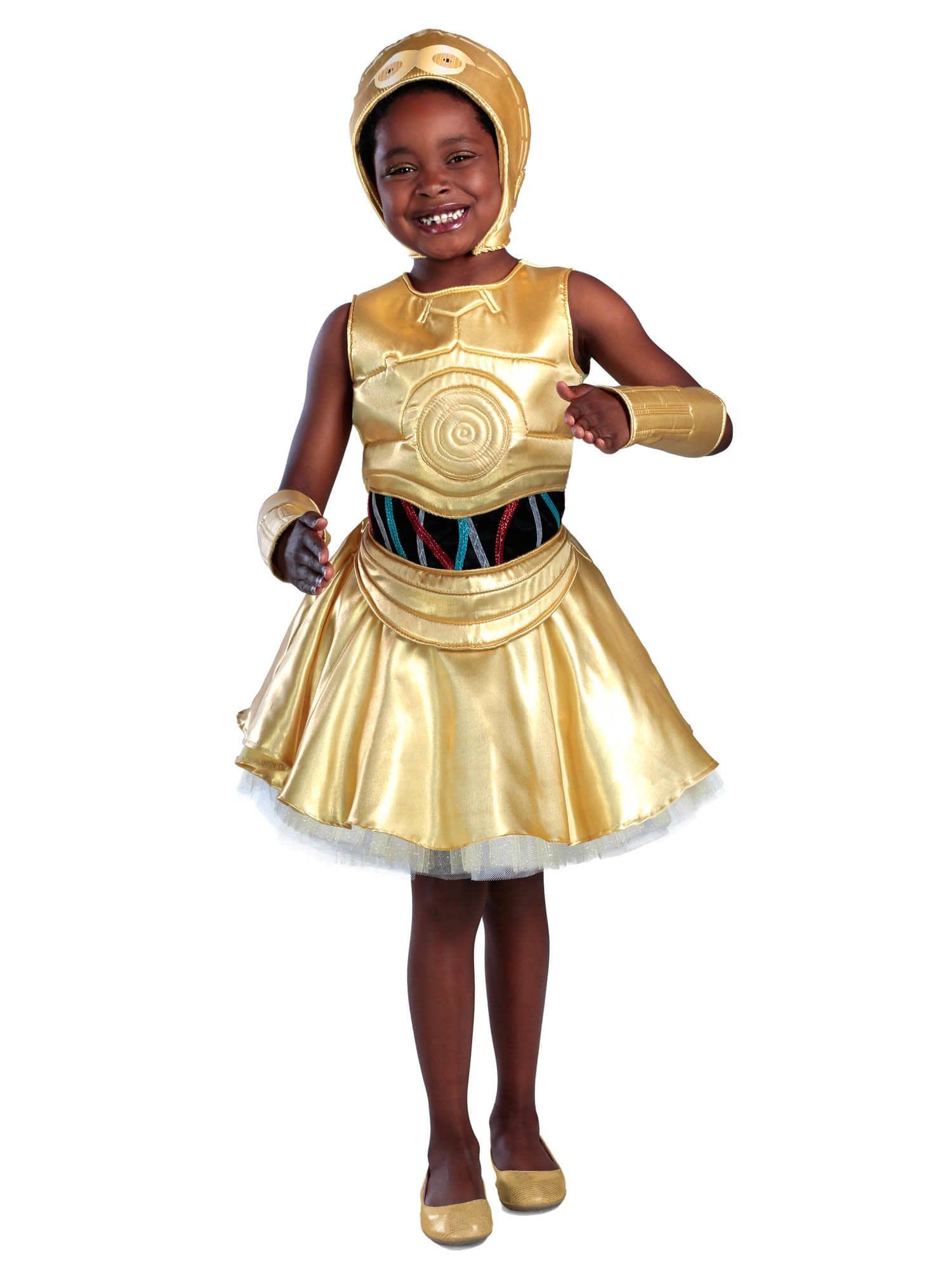 Kid's Classic Star Wars C-3PO Dress Costume - costumes.com