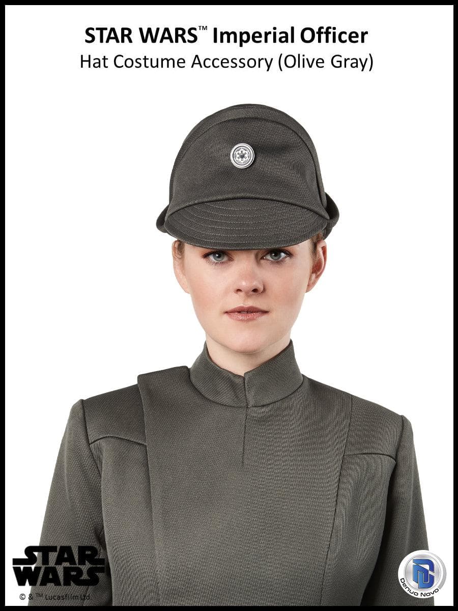 Denuo Novo Star Wars Imperial Officer Hat Accessory (Olive/Gray) - costumes.com