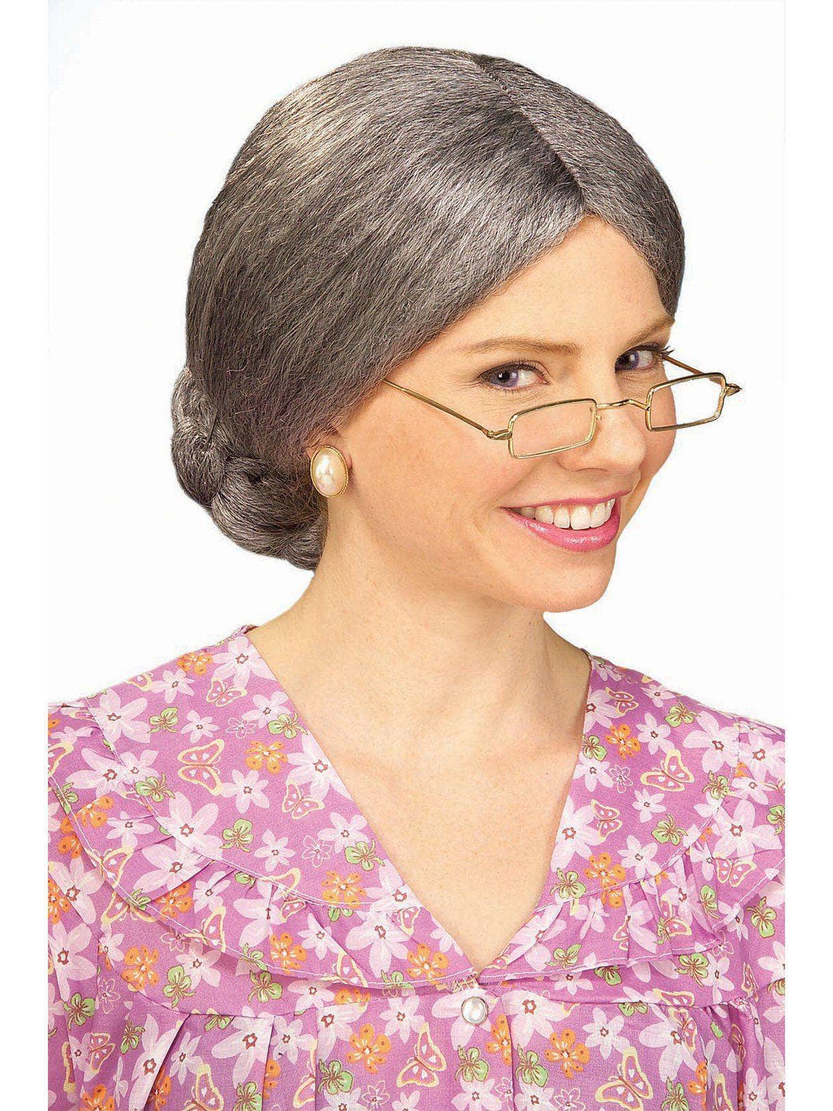 Old Lady Wig with Bun - costumes.com