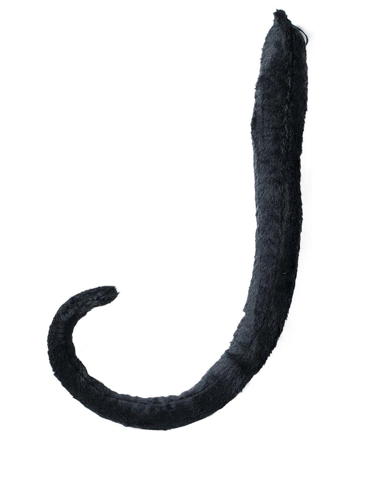 Adult Black Plush Long Tail - Deluxe - costumes.com