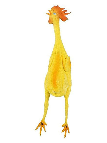 Adult Yellow Rubber Chicken Prop