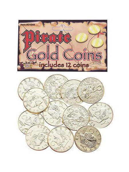 Adult Gold Pirate Coins