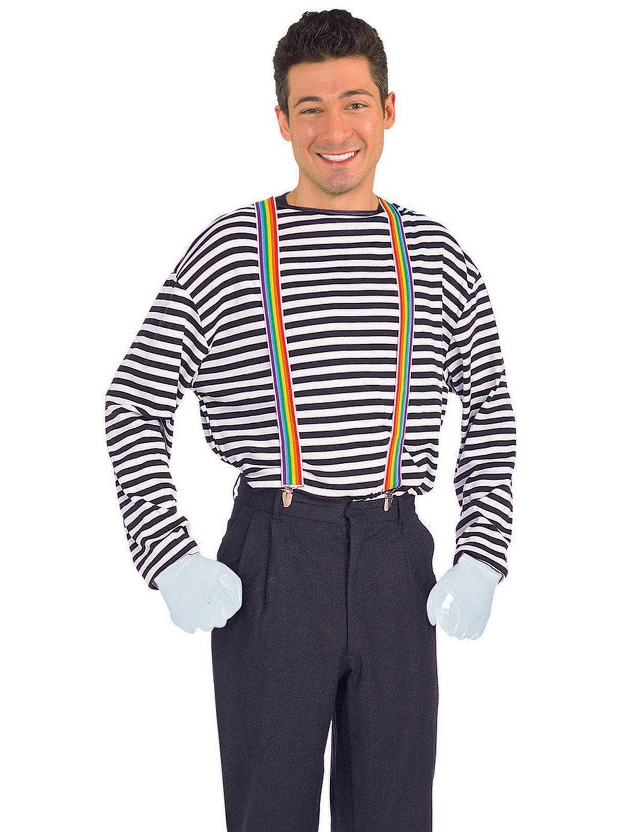 Adult Rainbow Clip-on Suspenders - costumes.com