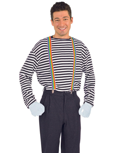 Adult Rainbow Clip-on Suspenders