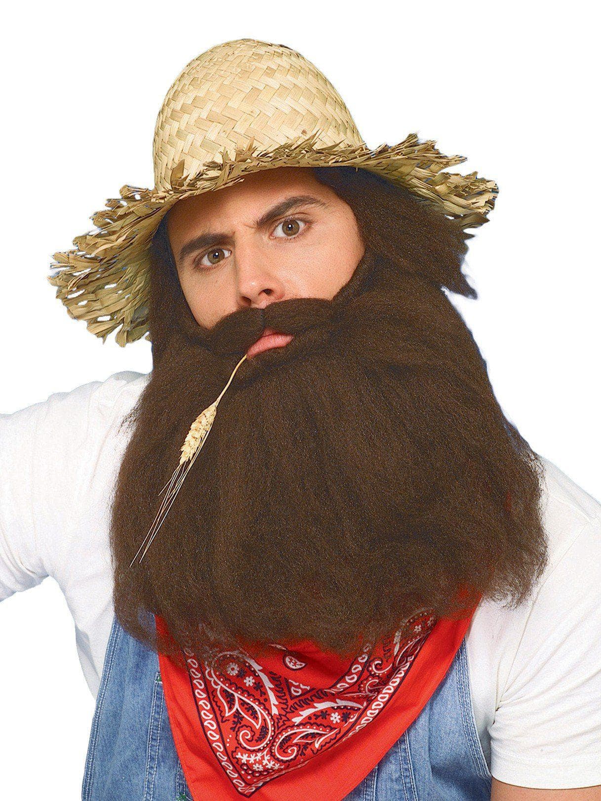 Brown Moustache and Beard - costumes.com
