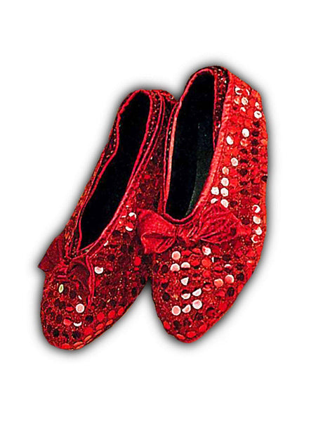 Red Sequin Shoe Covers Child