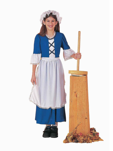 Girls' Blue Colonial Girl Costume