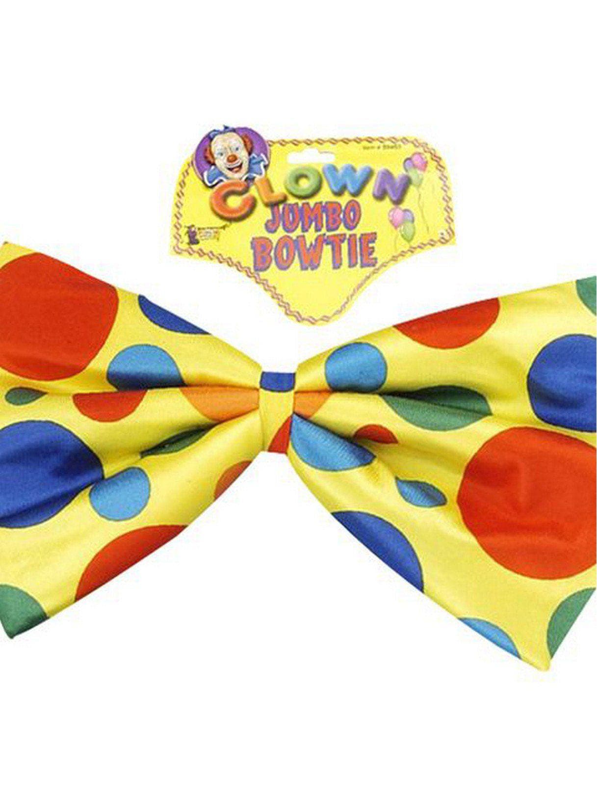 Adult Jumbo Polka Dot Clown Bow Tie - costumes.com