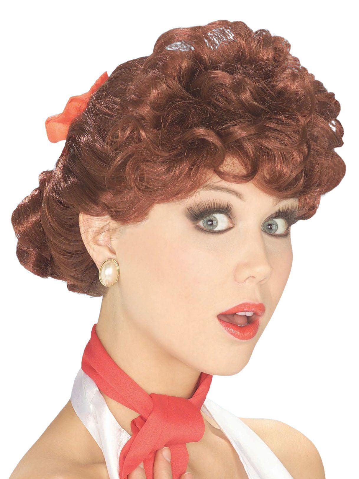 Adult Auburn 1950's Funny Housewife Wig - costumes.com