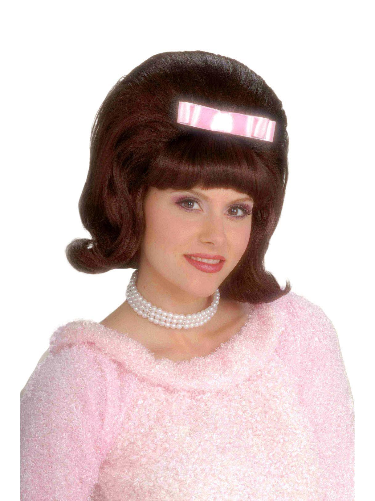 Adult 50's Brown Bouffant Wig - costumes.com