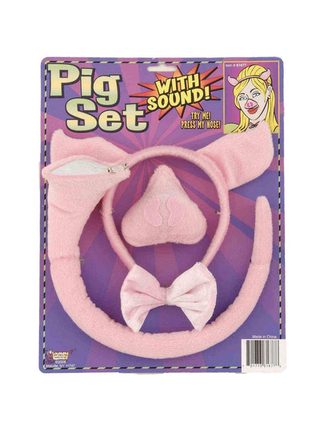 Adult Pig Accessory Set with Sound