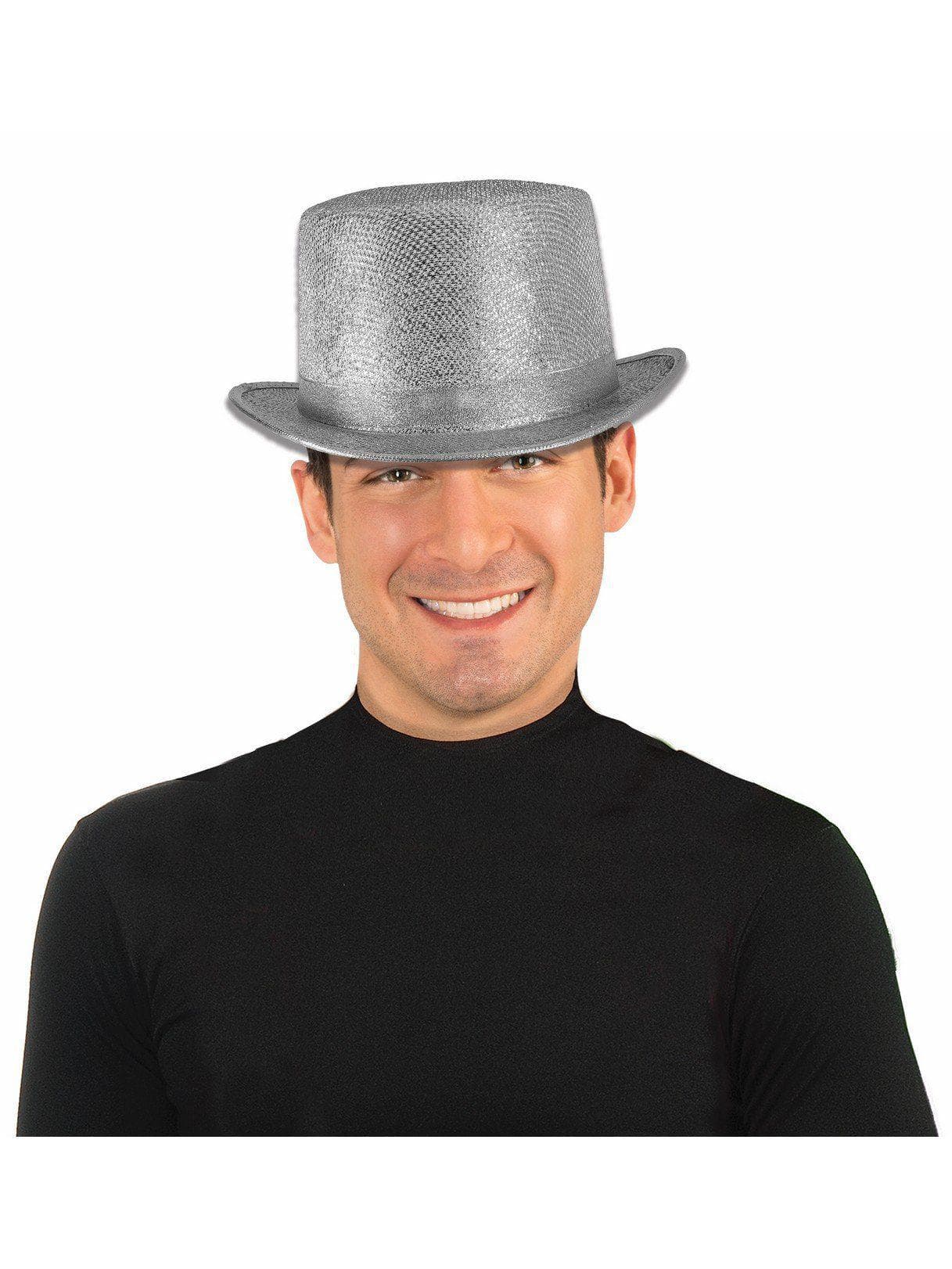 Adult Silver Classic Top Hat - costumes.com