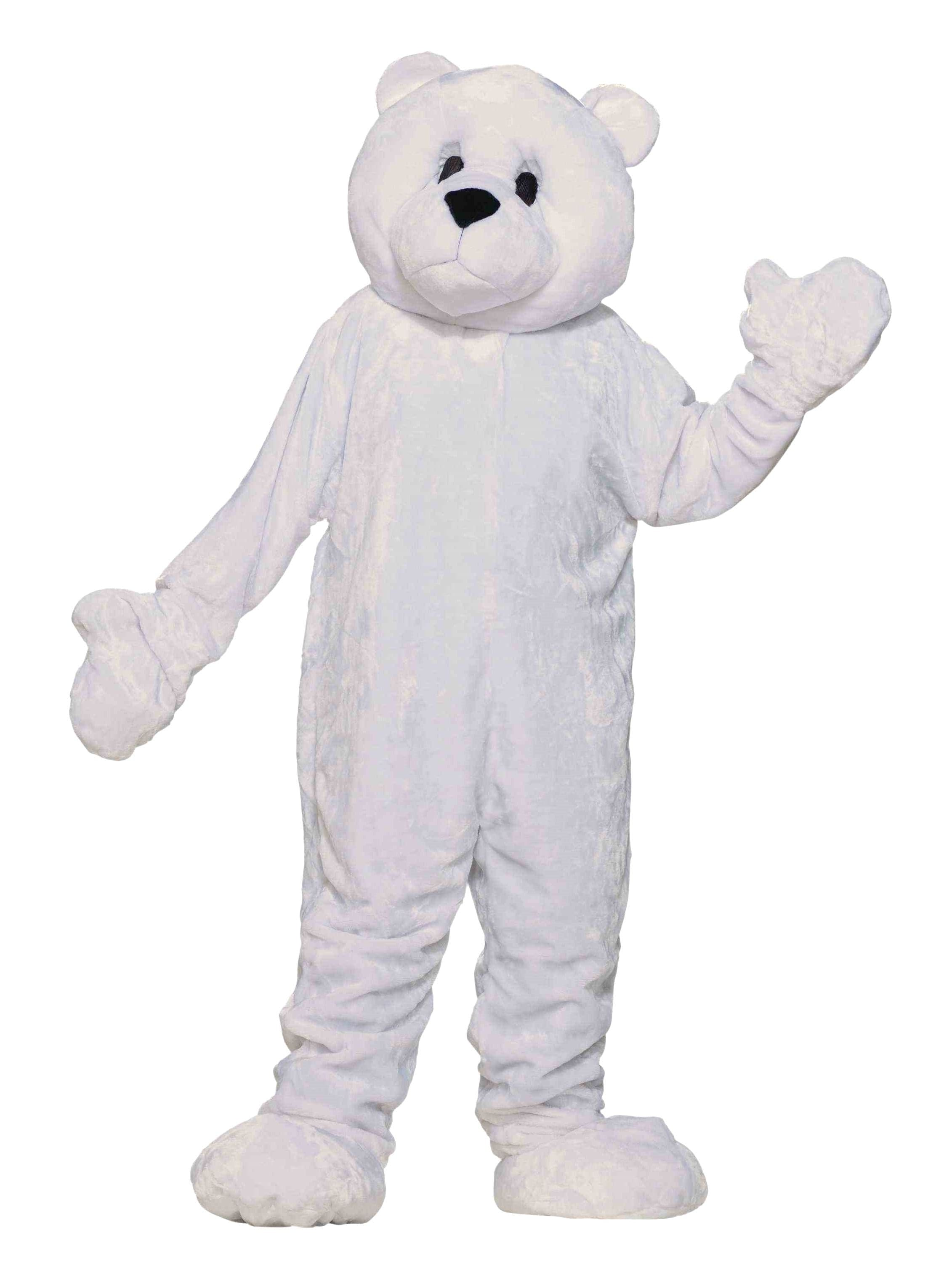 Adult Polar Bear Mascot Costume - costumes.com