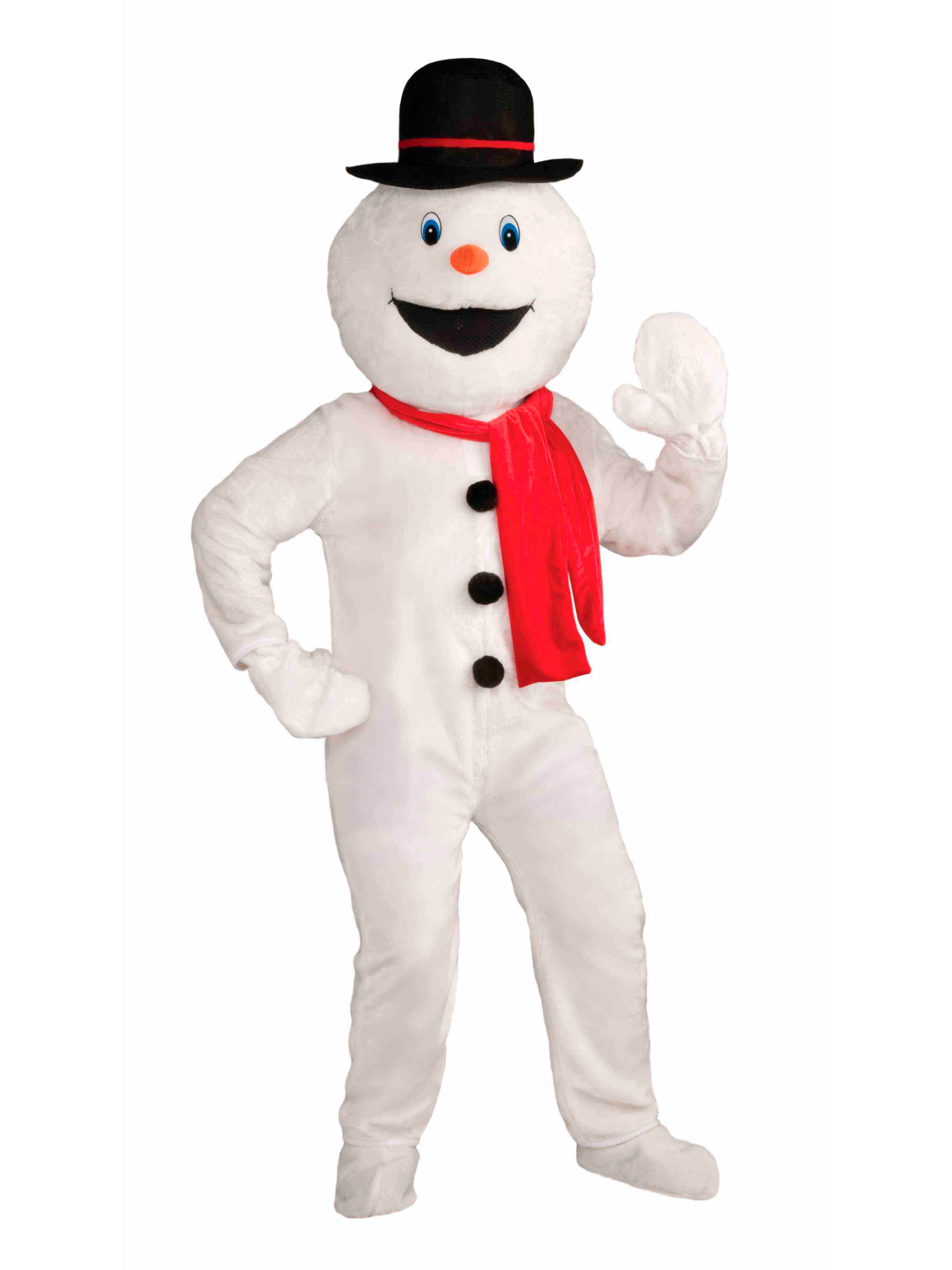 Adult Deluxe Snowman Mascot Costume - costumes.com