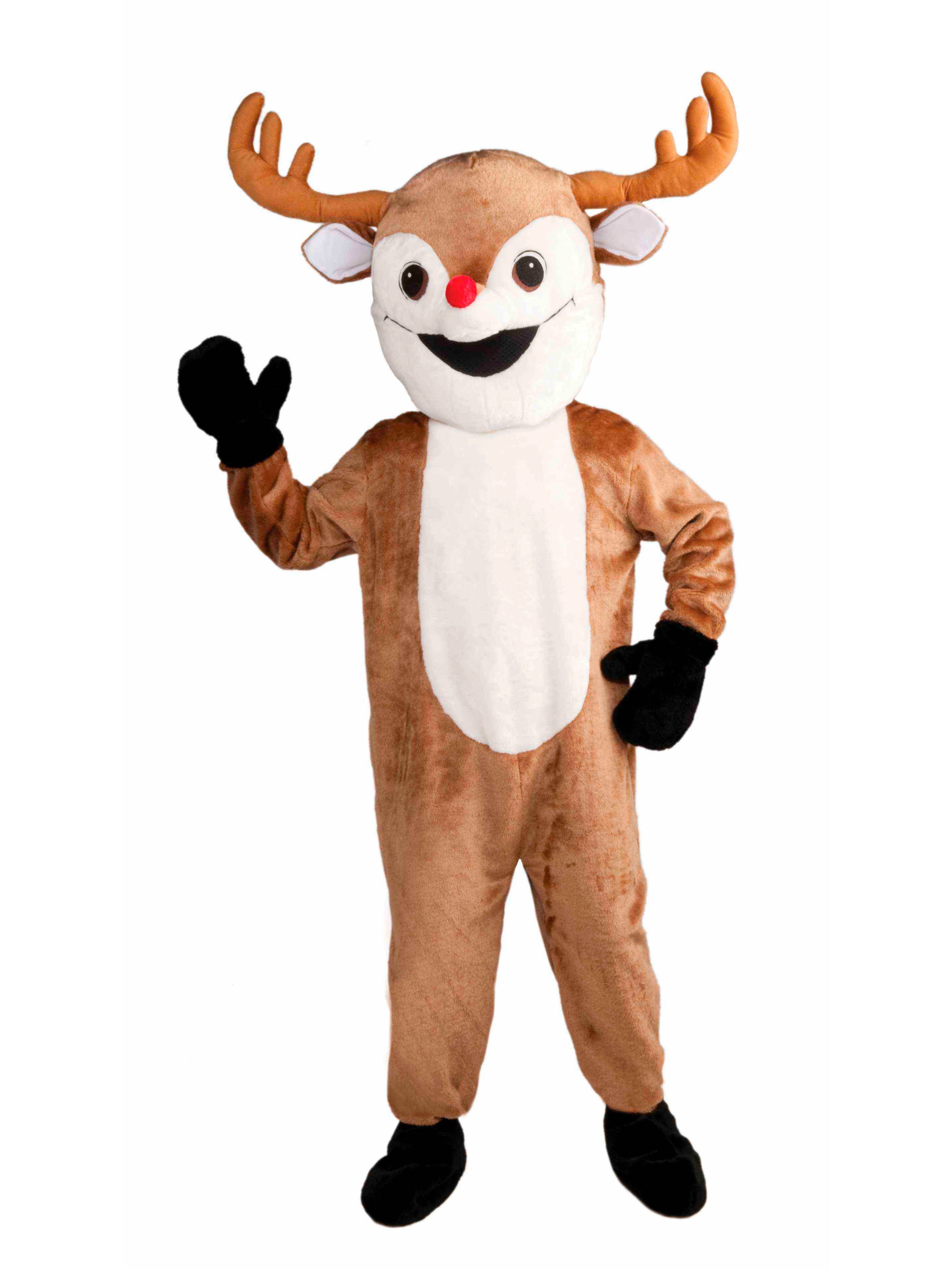 Adult Deluxe Mascot Reindeer Costume - costumes.com