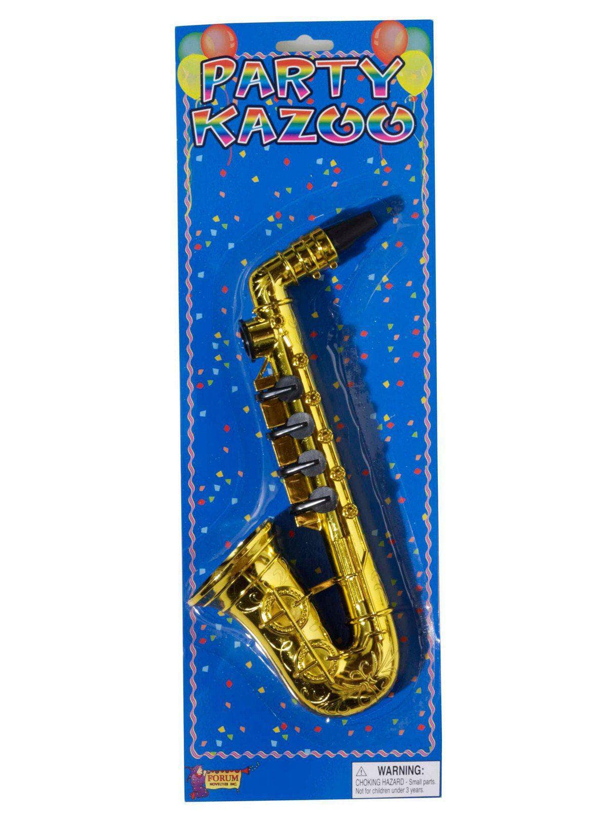 Adult Gold Kazoo Saxophone - costumes.com