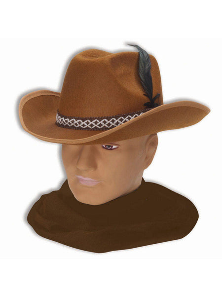Adult Brown Felt Cowboy Hat