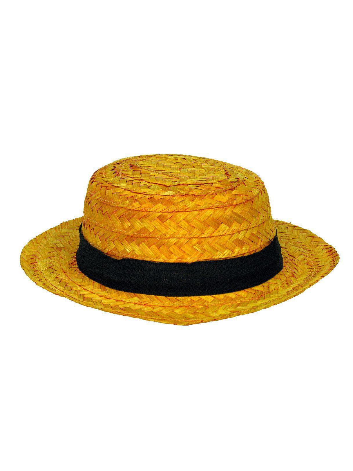 Adult 1920's Straw Skimmer Hat - costumes.com