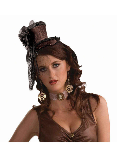 Brown Steampunk Headband Hat