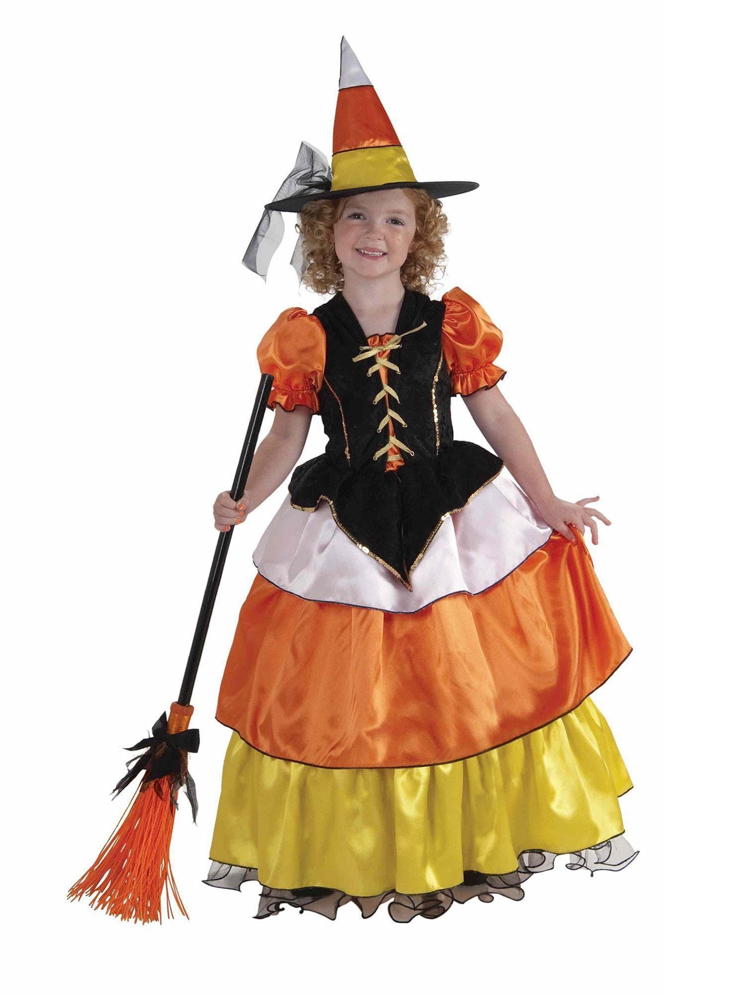 Kid's Candy Corn Witch Costume - costumes.com