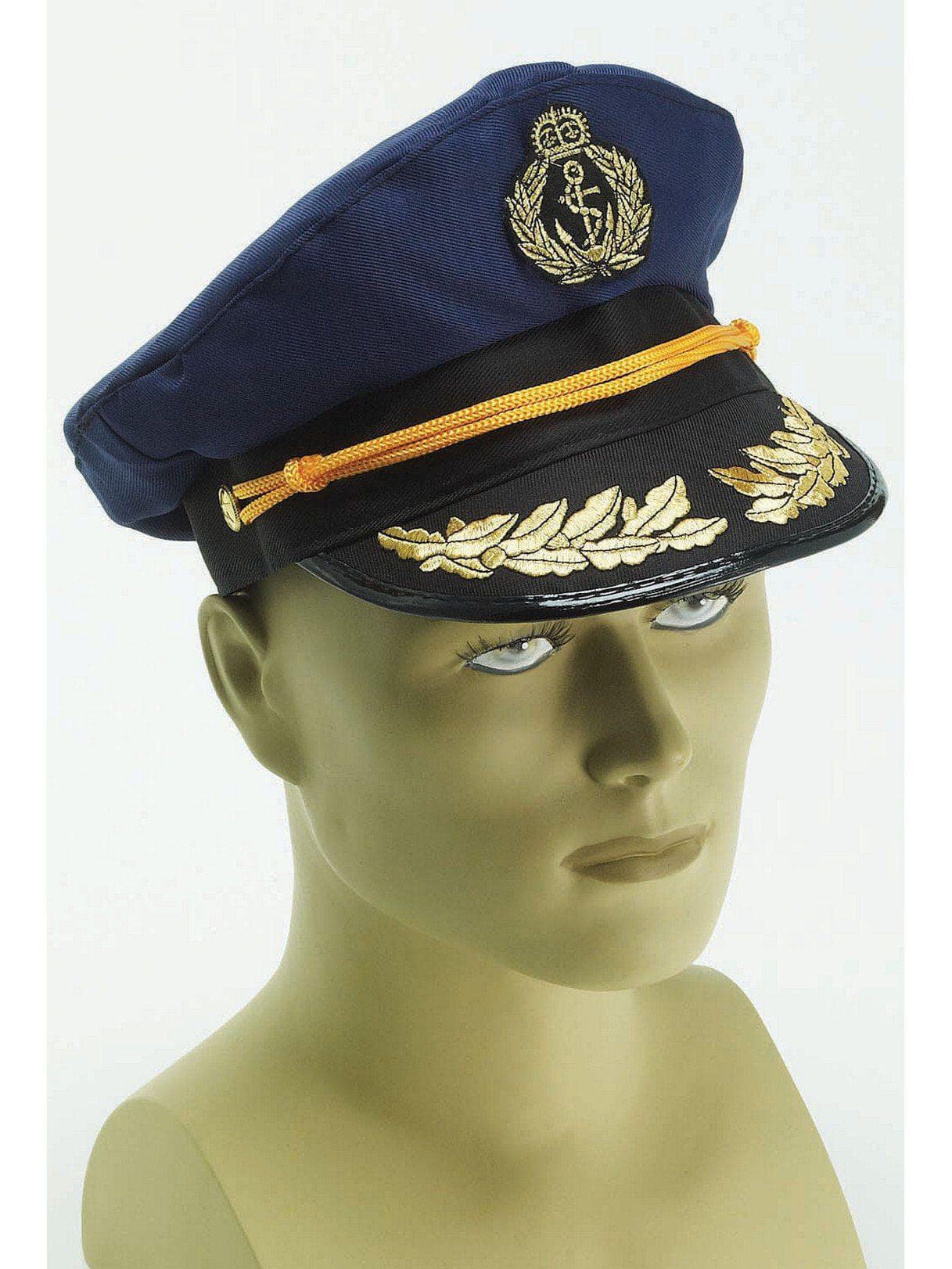 Adult Blue Navy Captain Hat - costumes.com